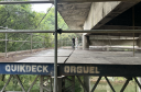 Manutenção da ponte sobre o Rio Verde, na PR-423, limite entre Campo Largo e Araucária