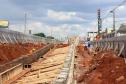 Obras dos novos viadutos de Sarandi