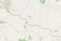 Mapa do trecho da PRC-280 entre Pato Branco e Clevelândia que passará por obras