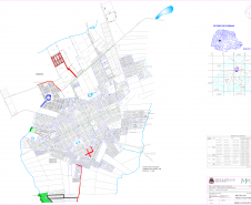 Mapa do projeto indicando as ruas atendidas