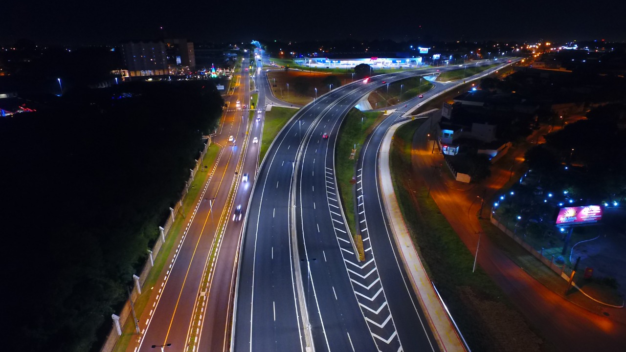 Viaduto na BR-277, em Foz do Iguaçu