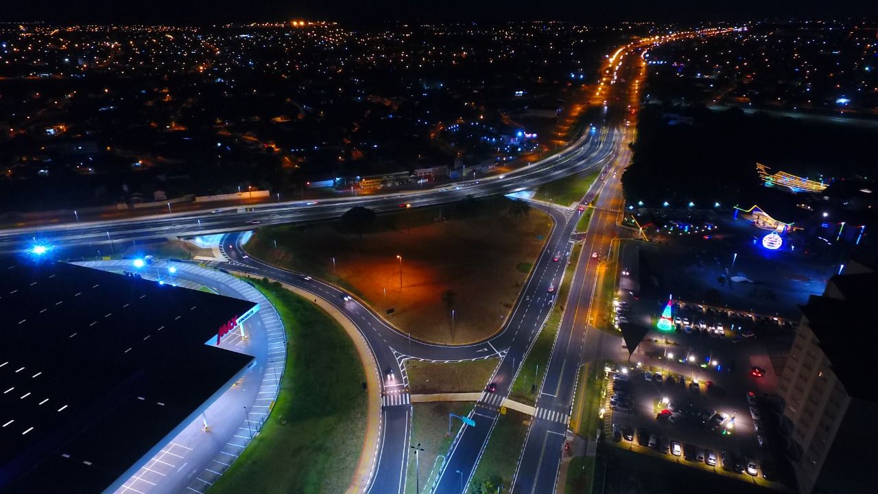 Viaduto na BR-277, em Foz do Iguaçu