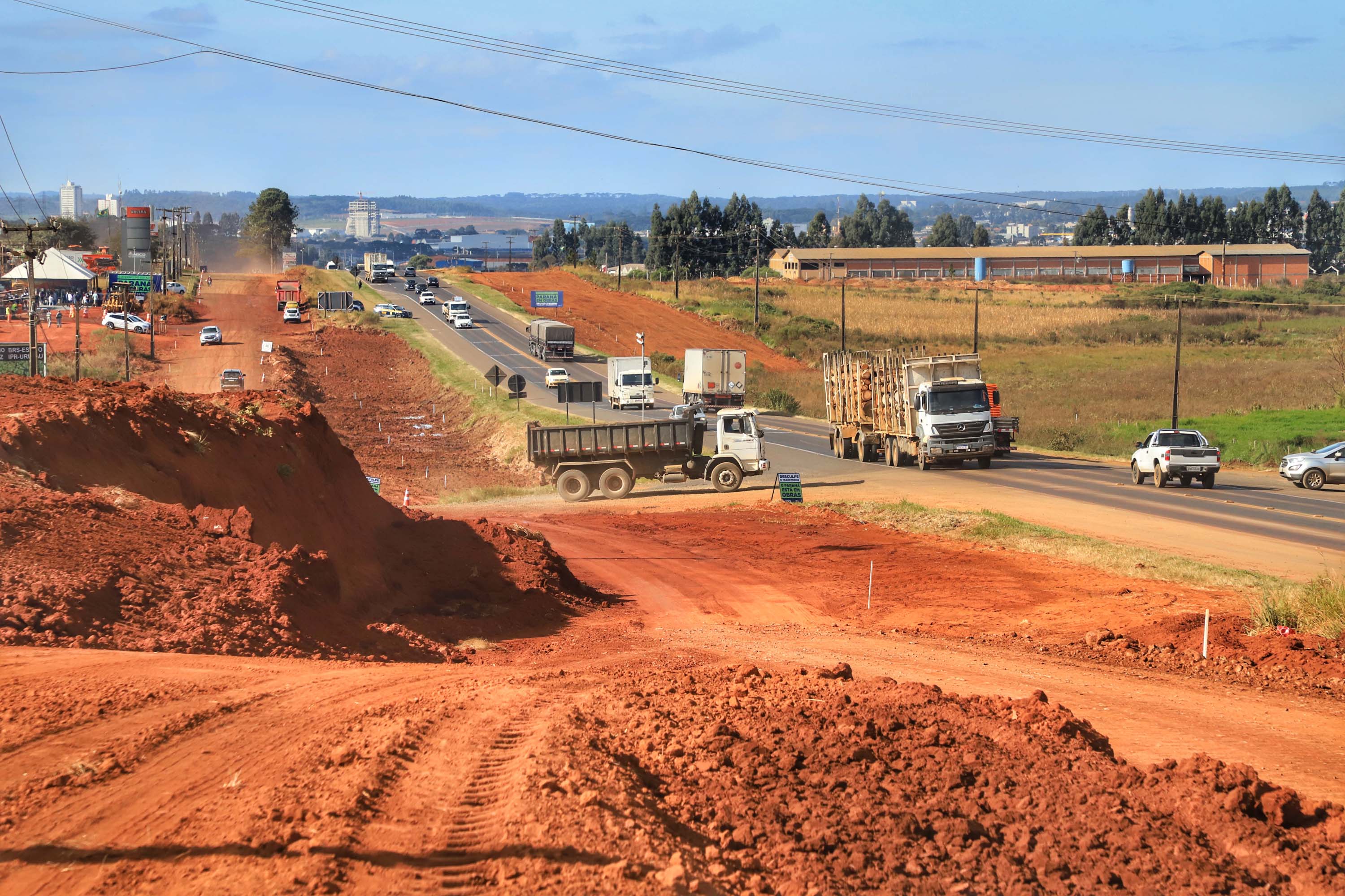 Obras de duplicação na BR-277 em Guarapuava ultrapassam 70% de conclusão