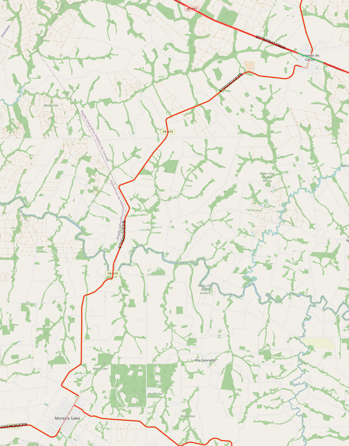 PR-479 Tuneiras do Oeste - Moreira Sales