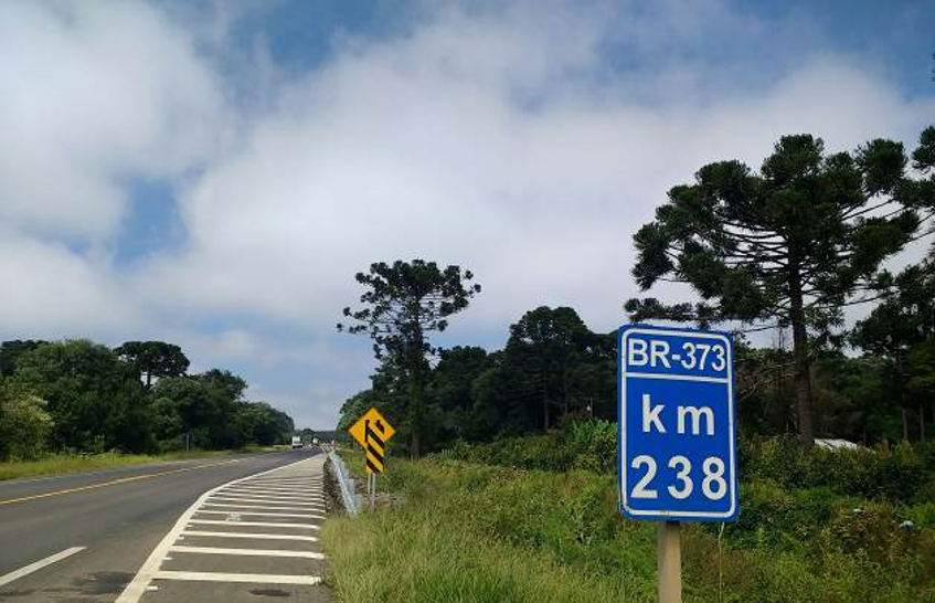 Terceira faixa BR-373 km 238+000 ao km 240+360