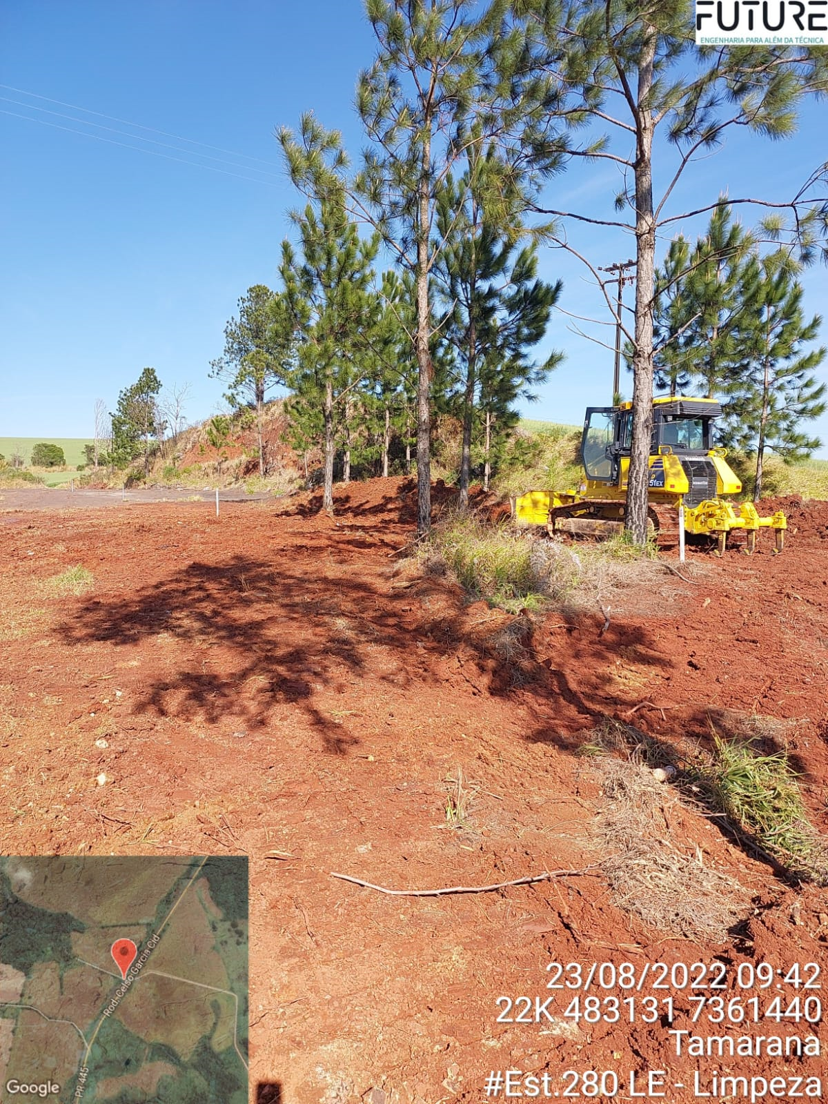 Limpeza de camada vegetal PR-445