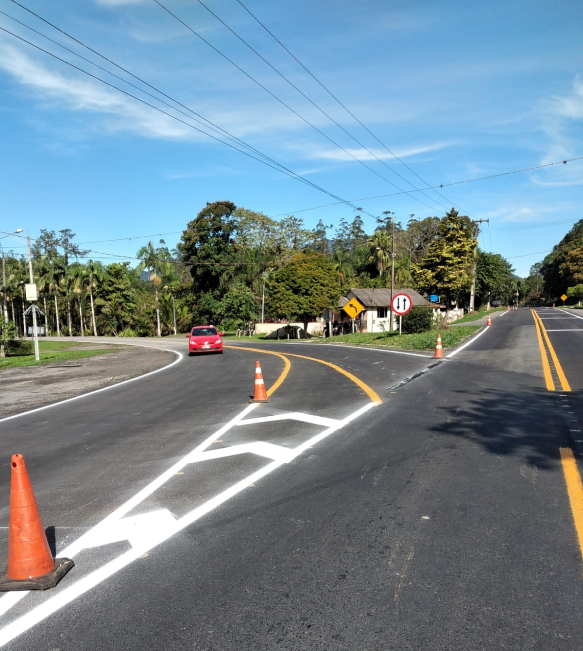 Serviços de conservação na PR-480