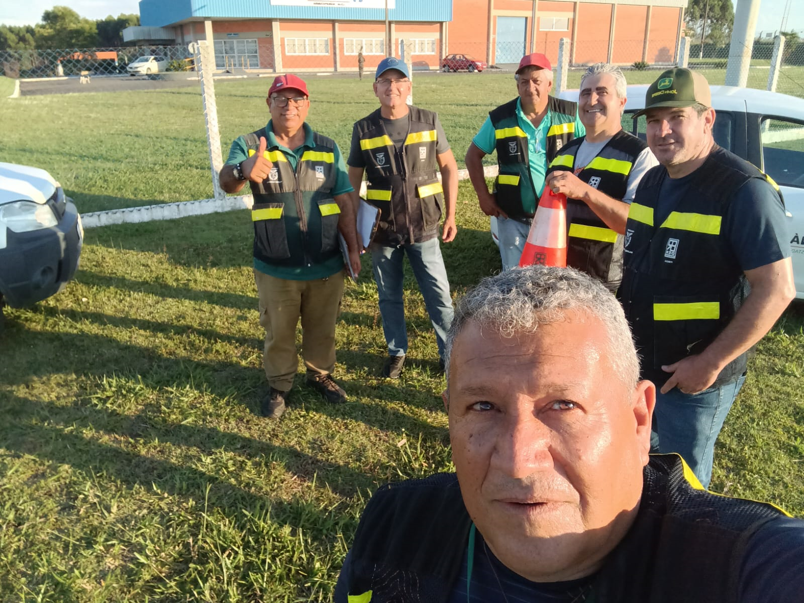 Equipe das balanças rodoviárias na PR-151 em Piraí do Sul