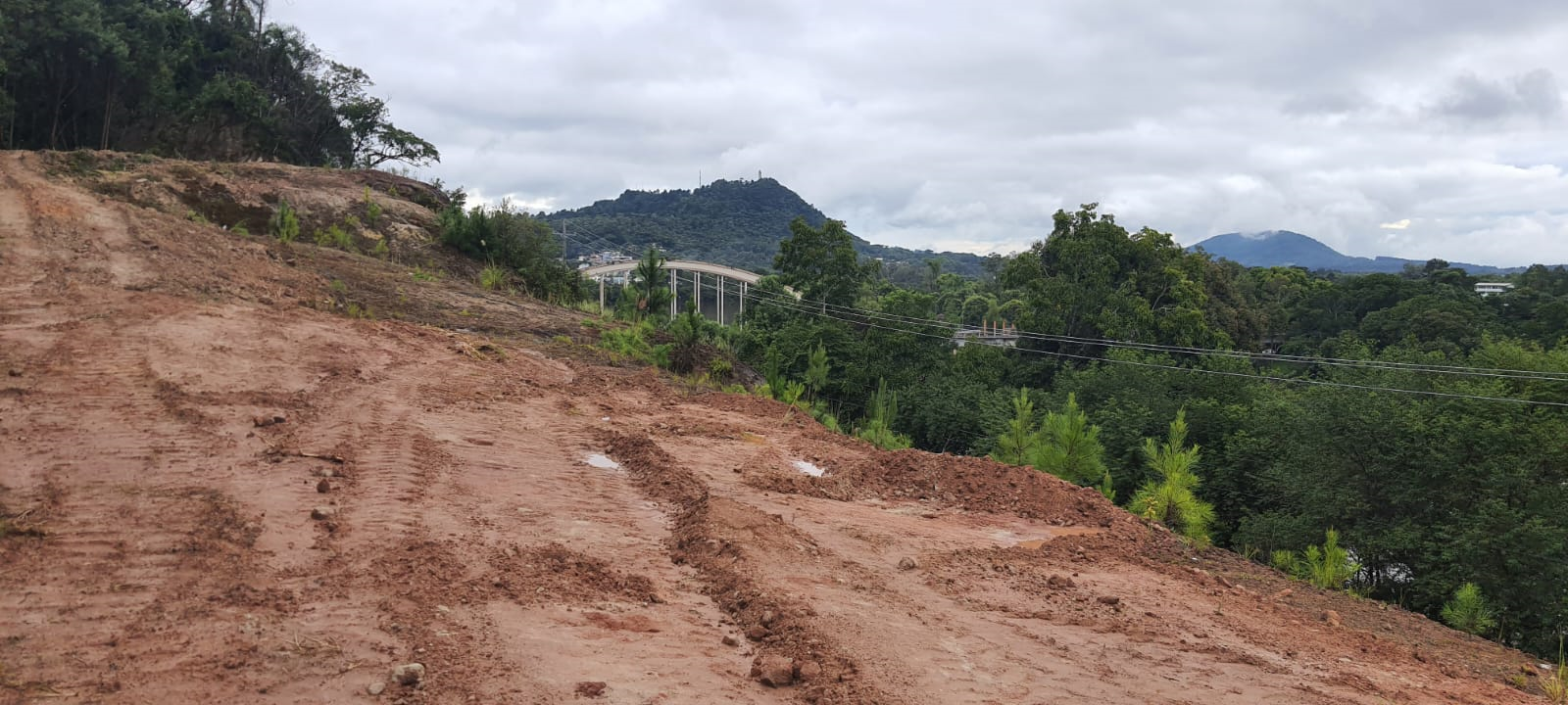 Trecho em obras na PRC-466 em União da Vitória