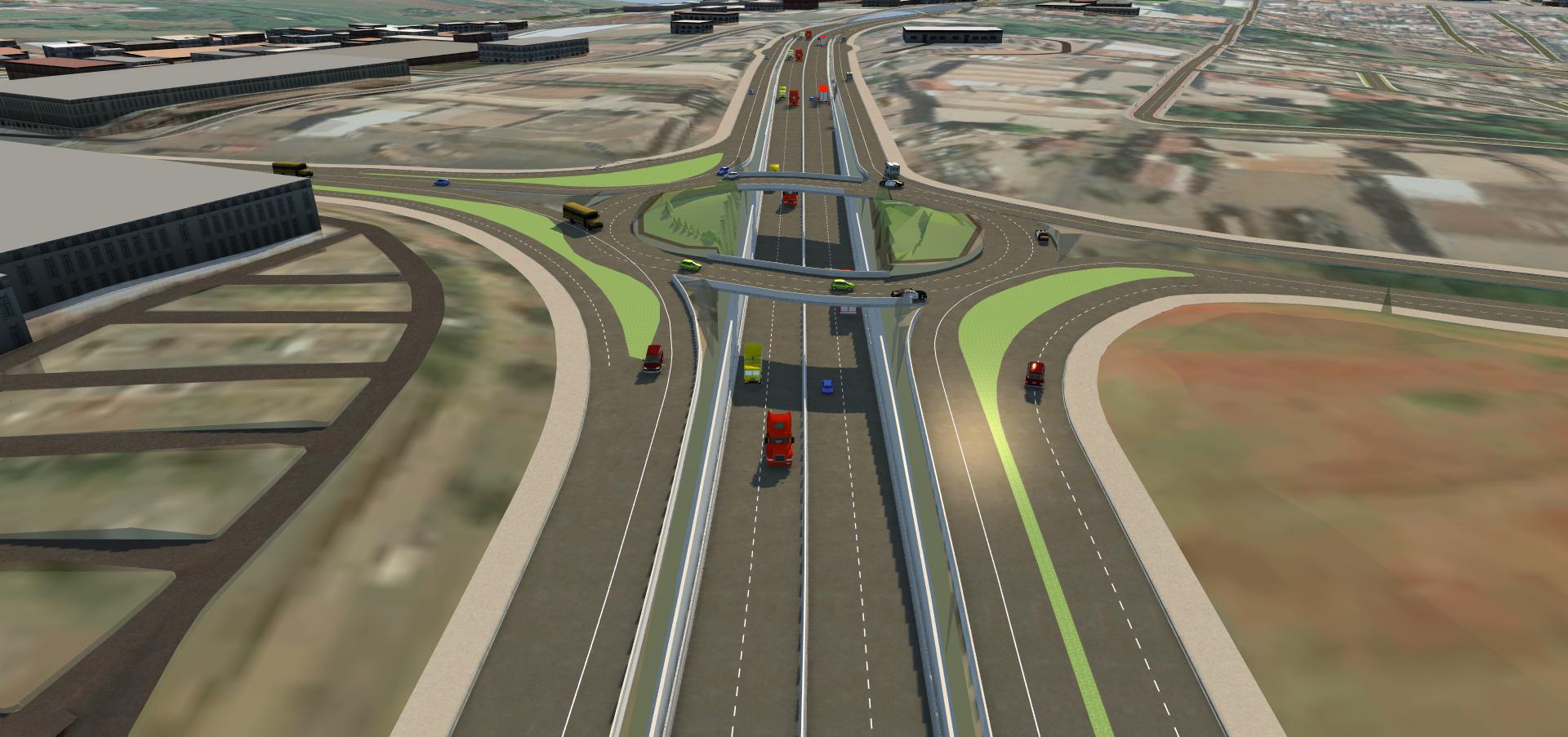 Maquete eletrônica do anteprojeto do Trevo do Catuaí