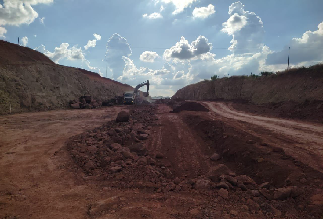 Contorno de Jandaia do Sul - terraplenagem