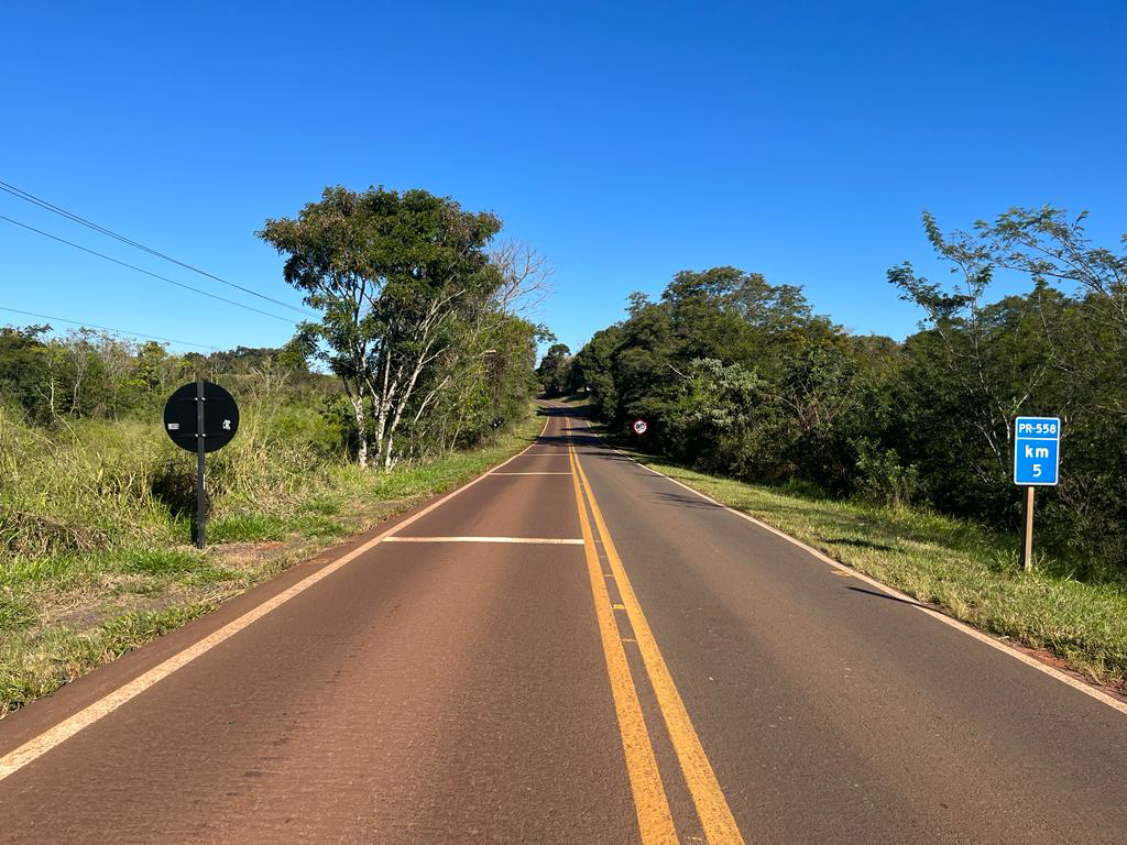 PR-558 entre Campo Mourão e Araruna com serviços do Proseg Paraná