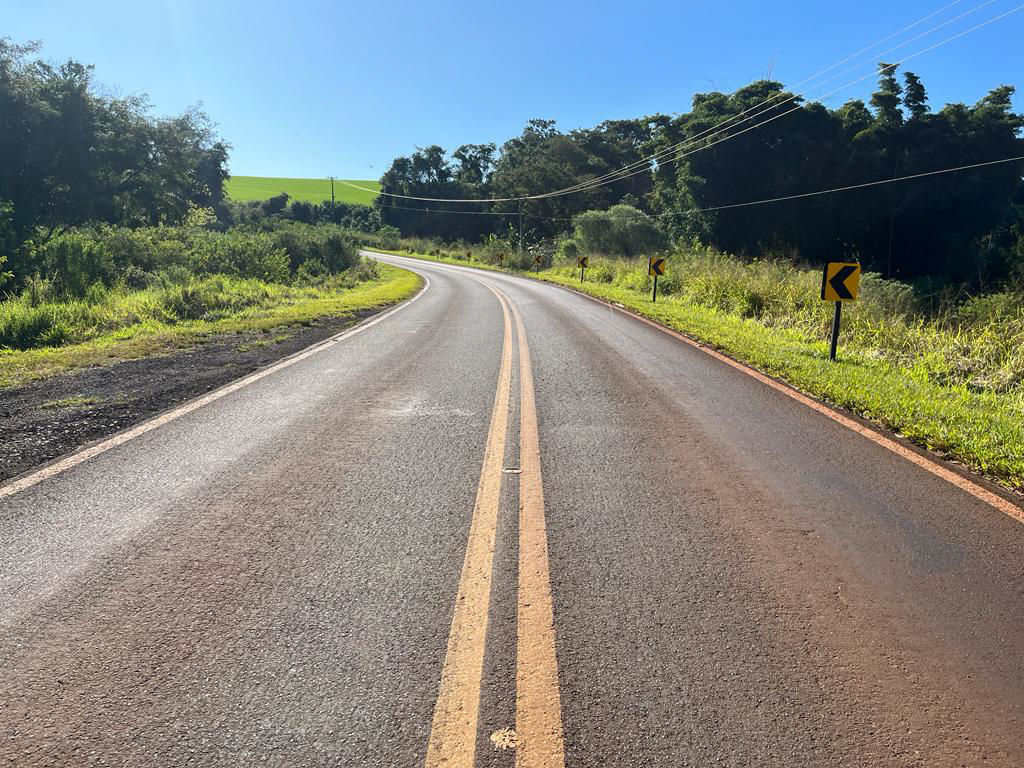 PR-558 entre Campo Mourão e Araruna com serviços do Proseg Paraná