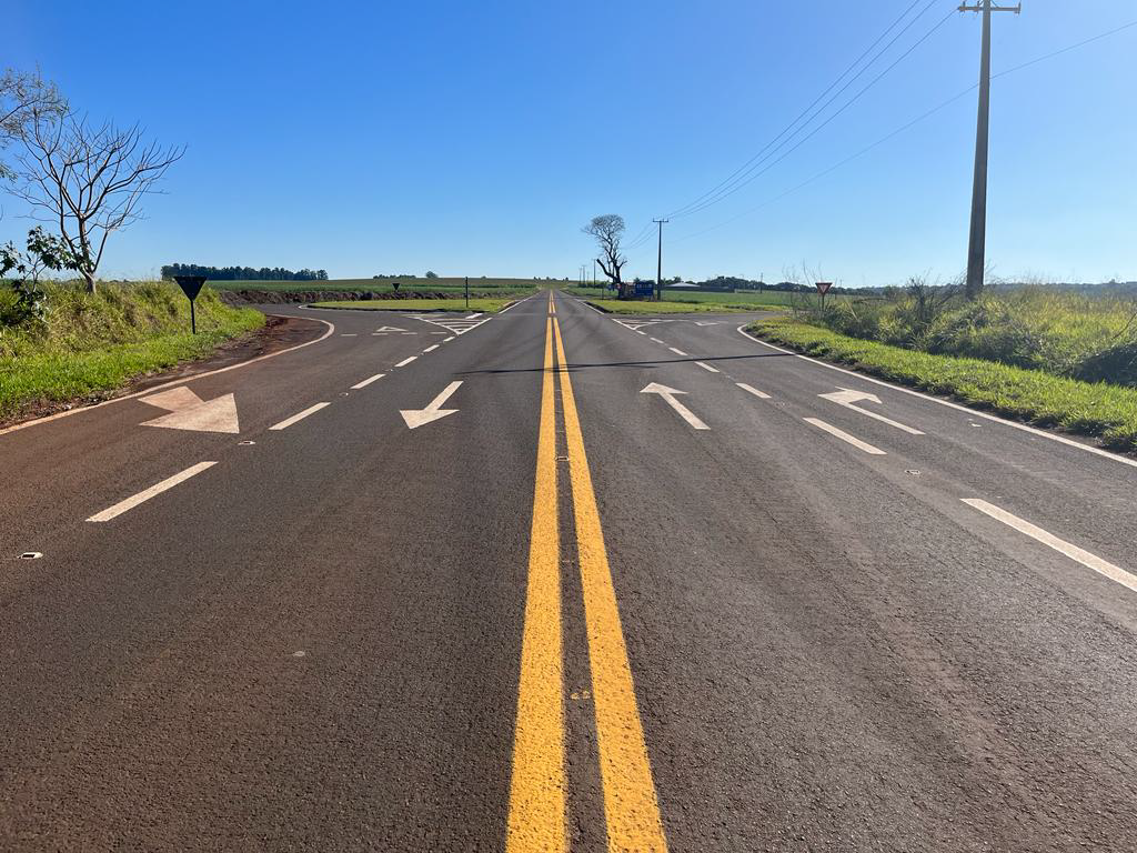 PR-558 entre Campo Mourão e Araruna com serviços do Proseg Paraná