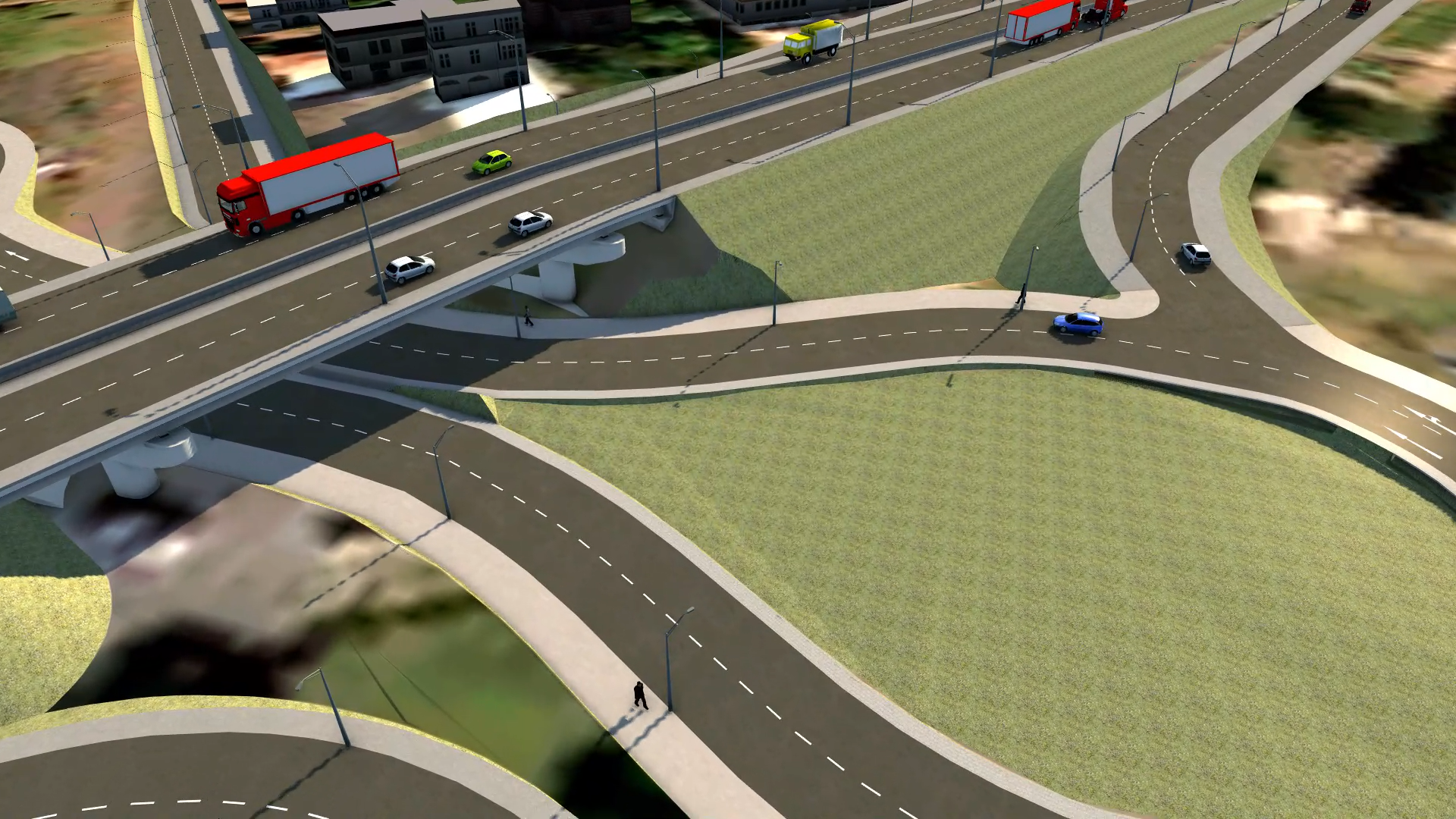 Maquete 3D do anteprojeto do Viaduto da PUC