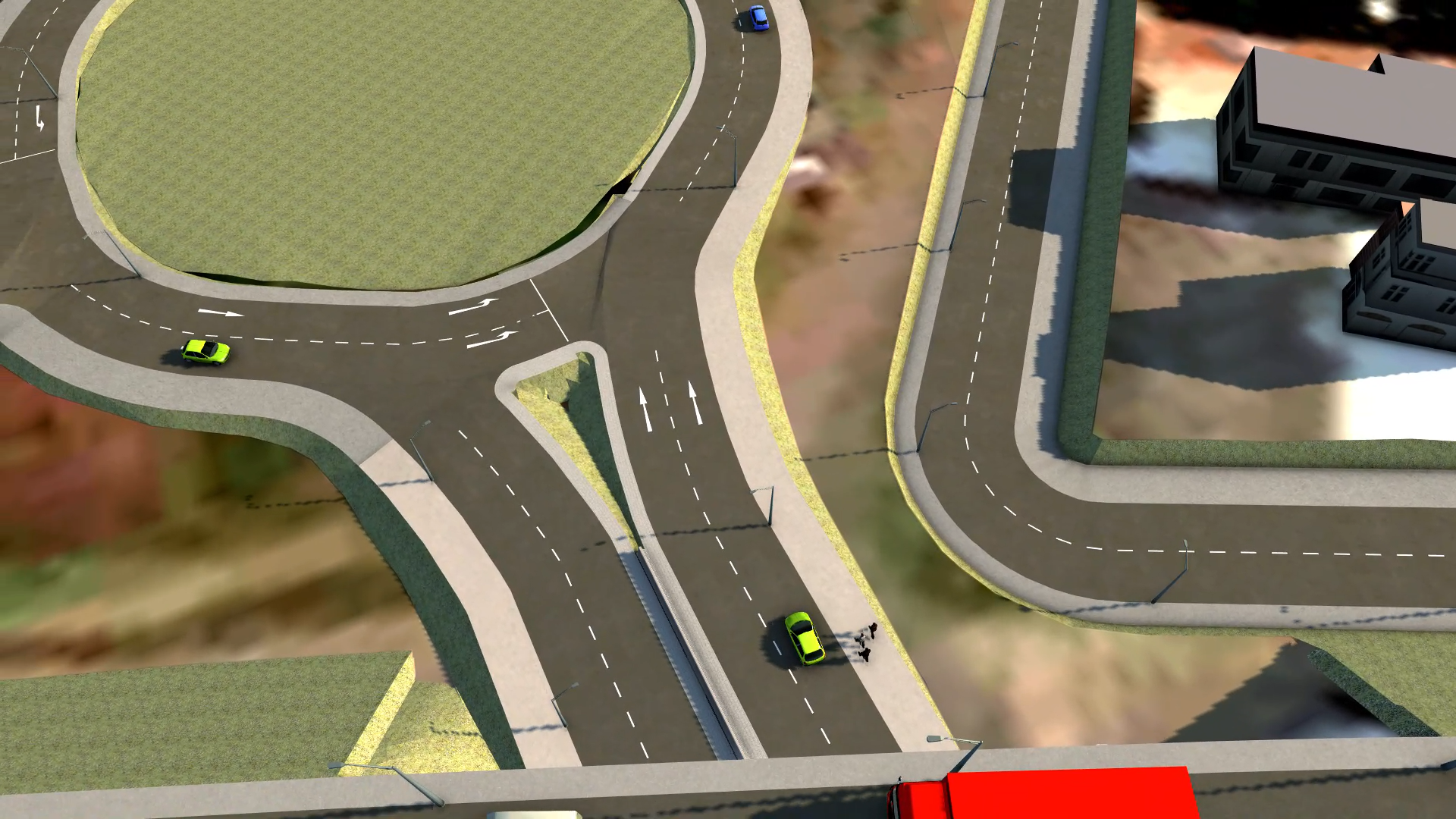 Maquete 3D do anteprojeto do Viaduto da PUC