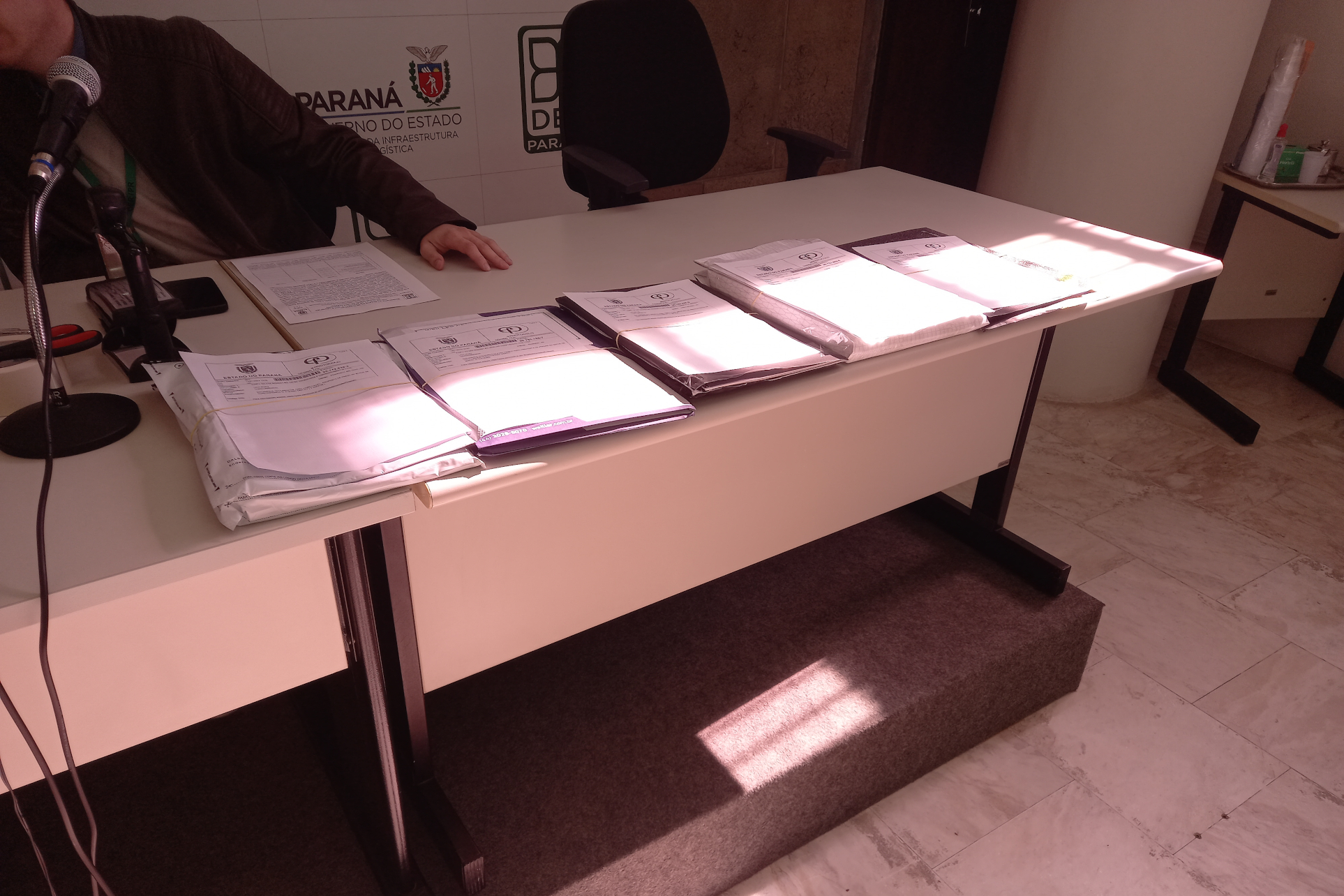 Sessão de abertura de envelopes de preços da conclusão das Marginais de Pitanga