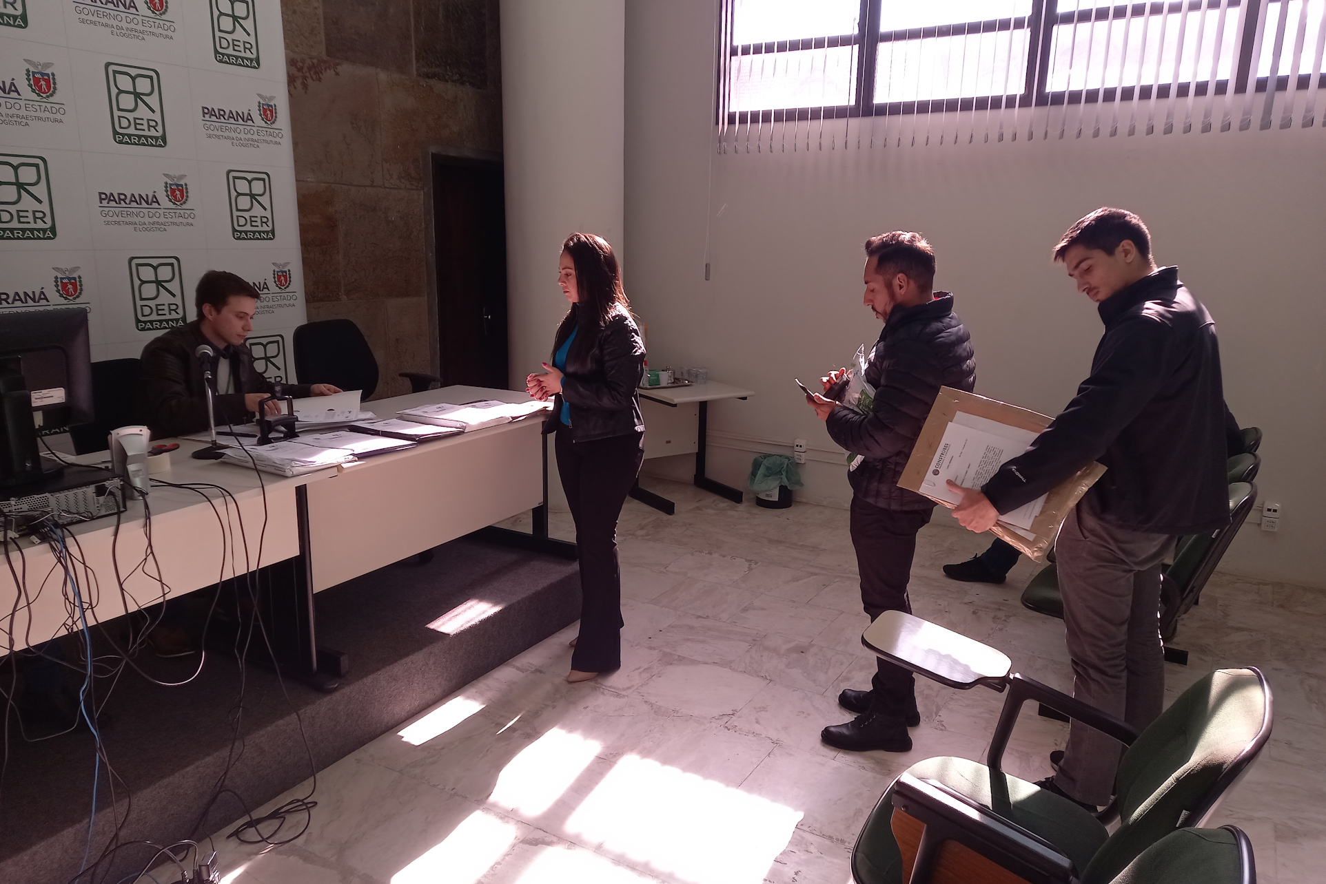 Sessão de abertura de envelopes de preços da conclusão das Marginais de Pitanga