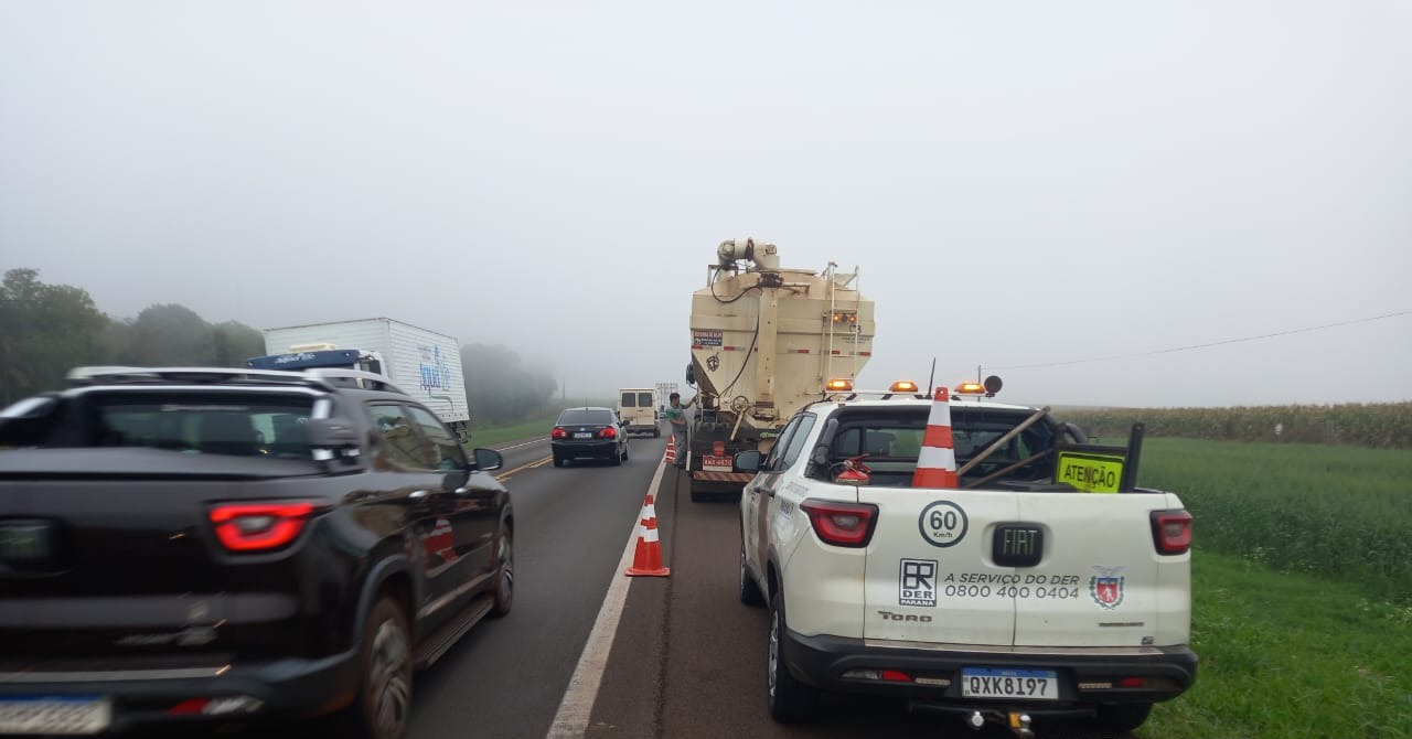 Operações de tráfego rodoviário - veículo de apoio
