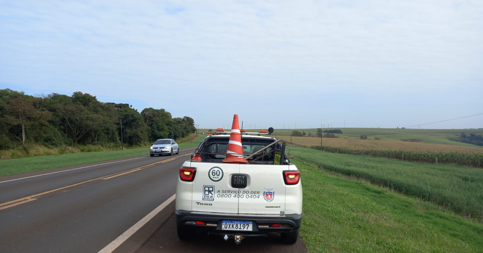 Operações de tráfego rodoviário - veículo de apoio