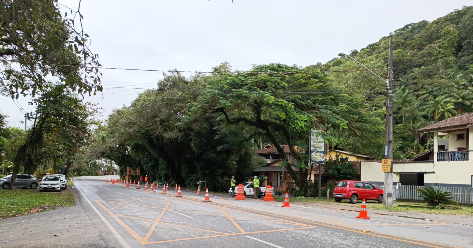 Sondagens da Ponte de Guaratuba na margem ao lado de Matinhos
