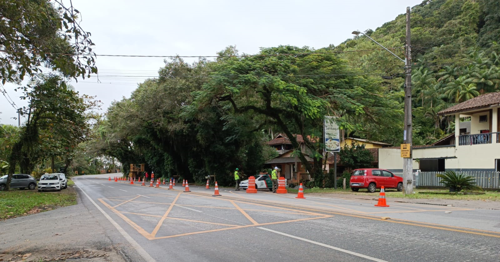 Sondagens da Ponte de Guaratuba na margem ao lado de Matinhos