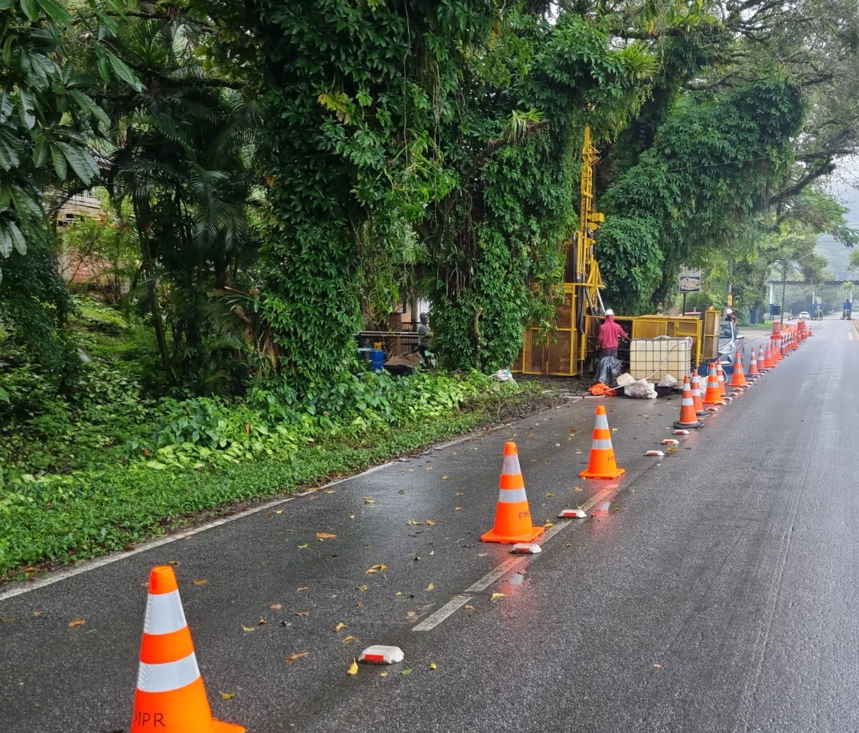 Sondagens da Ponte de Guaratuba na margem ao lado de Matinhos