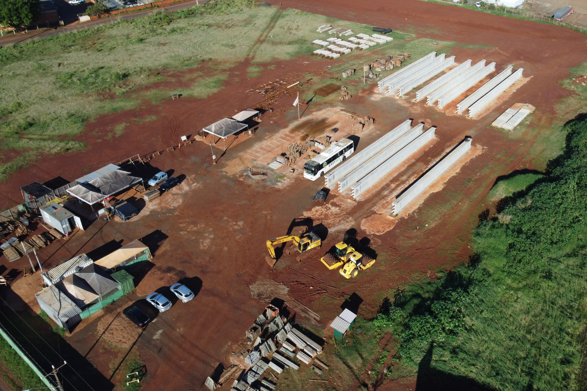 Viaduto BR-277 - pátio de vigas