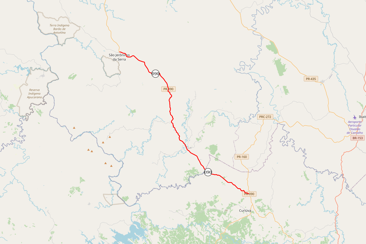 PR-090 São Jerônimo da Serra a Curiúva