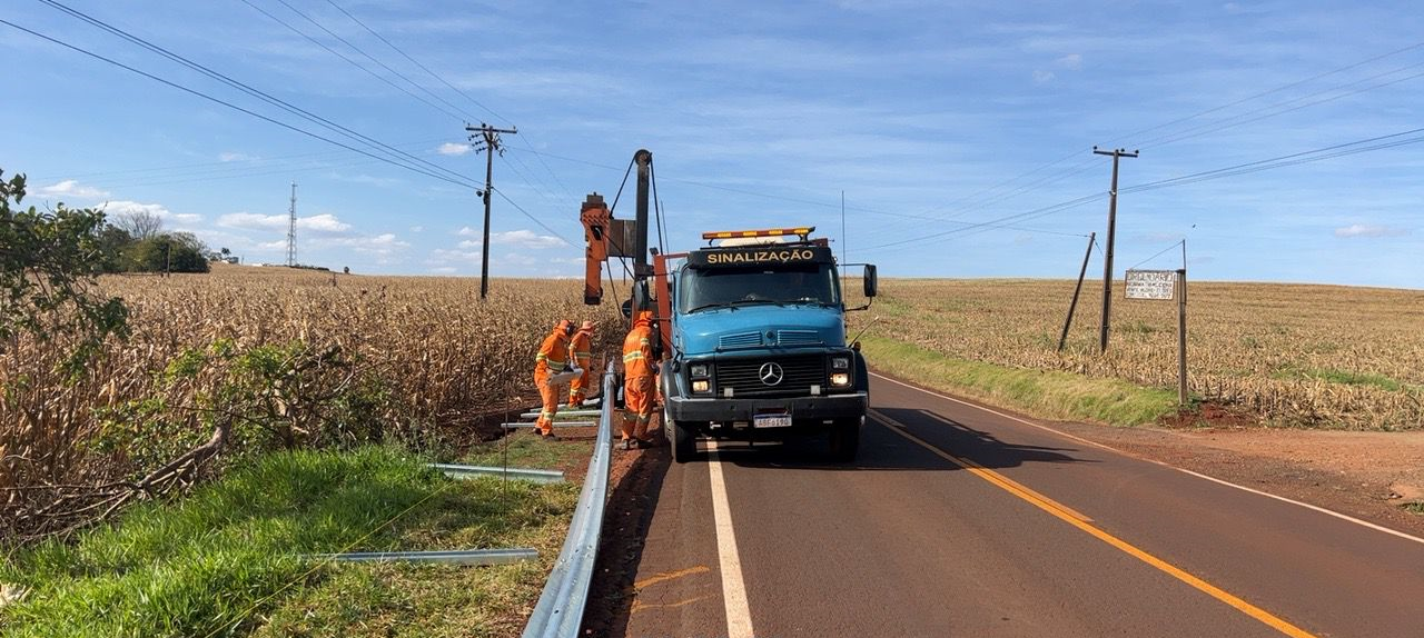 Obra de recuperação de pontos de erosão