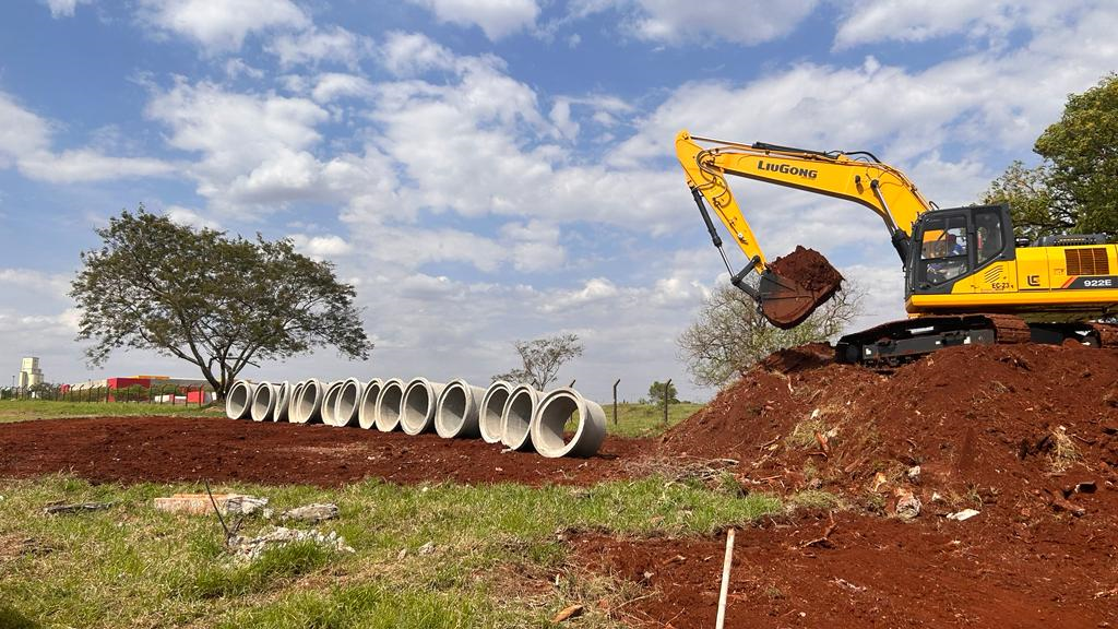 Serviços iniciais do Viaduto da PUC em Londrina
