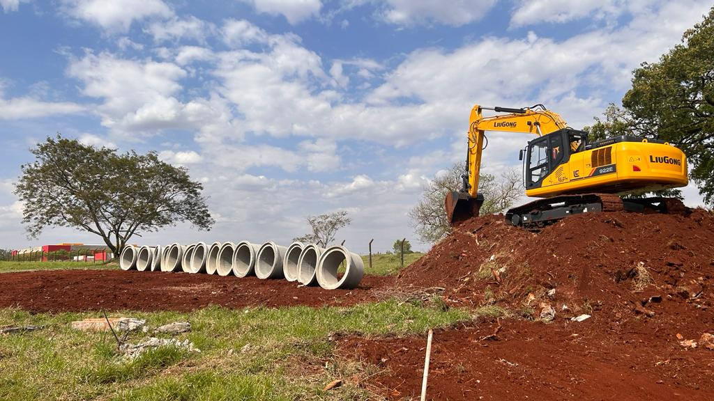 Serviços iniciais do Viaduto da PUC em Londrina