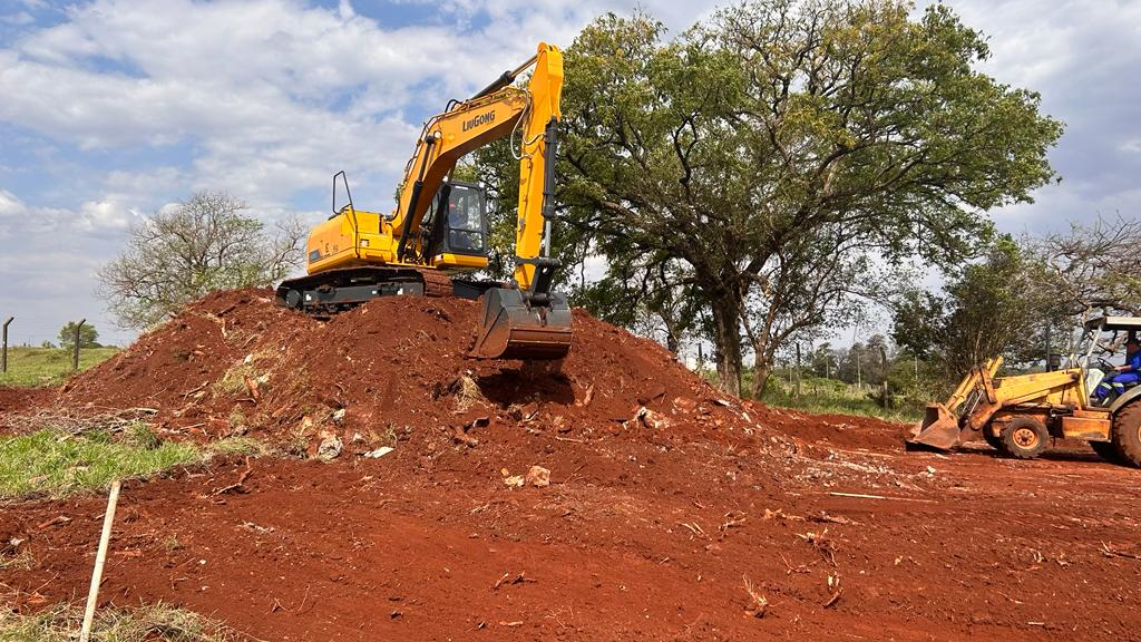Serviços iniciais do Viaduto da PUC em Londrina