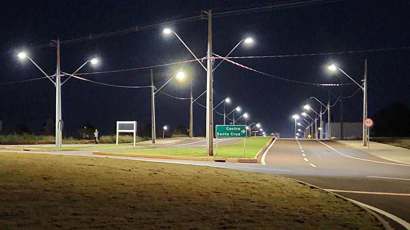 Iluminação viário no alongamento da Avenida Brasil