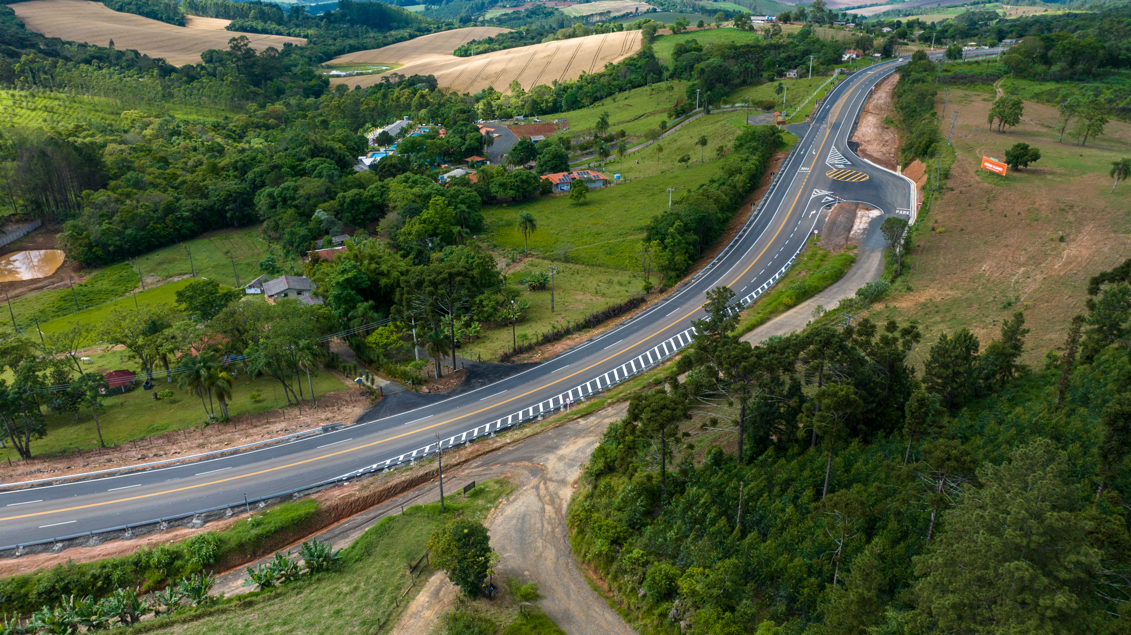 Novas terceiras faixas da PR-160 entre Telêmaco Borba e Imbaú