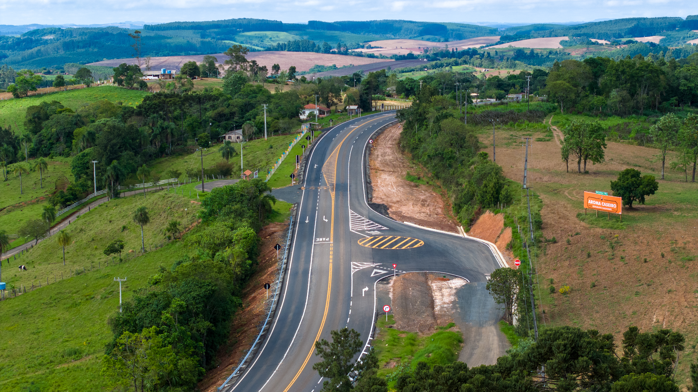 Novas terceiras faixas da PR-160 entre Telêmaco Borba e Imbaú