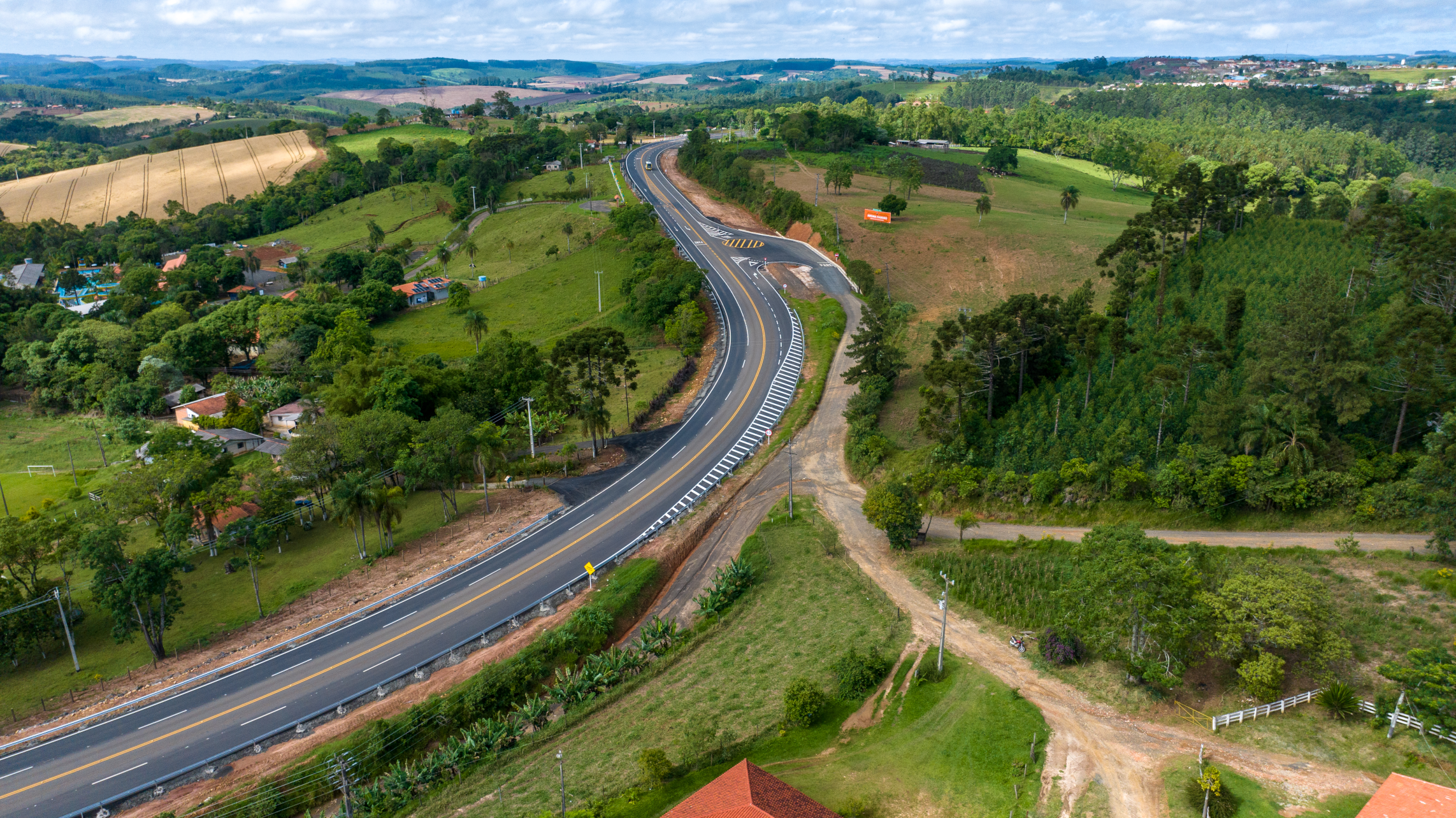Novas terceiras faixas da PR-160 entre Telêmaco Borba e Imbaú