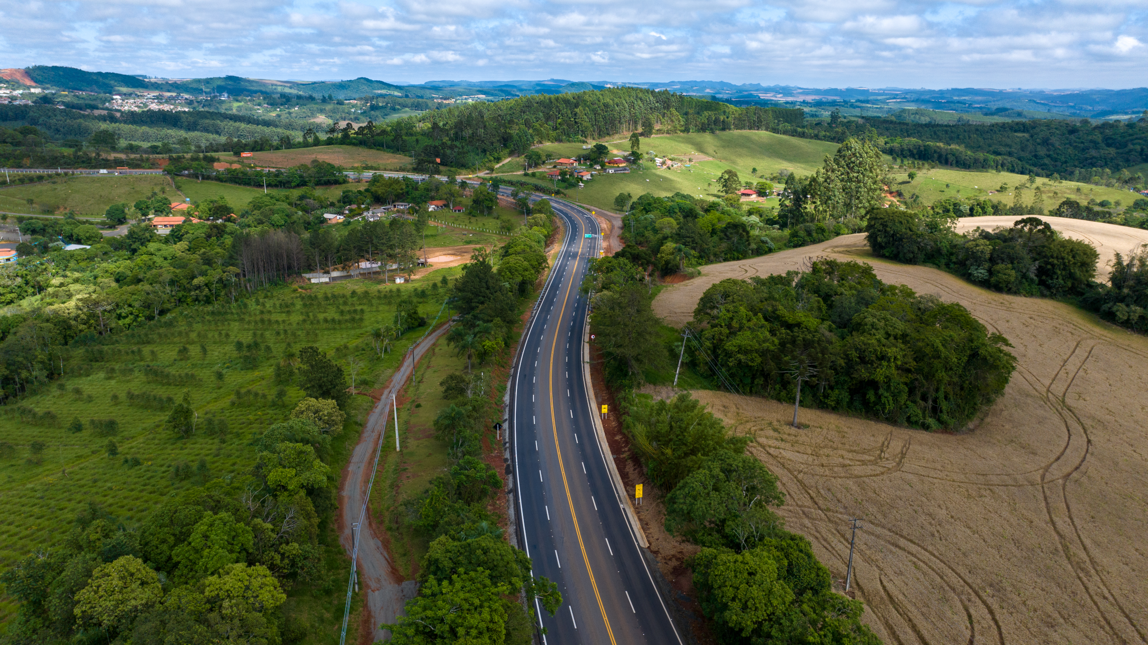 Novas terceiras faixas da PR-160 entre Telêmaco Borba e Imbaú