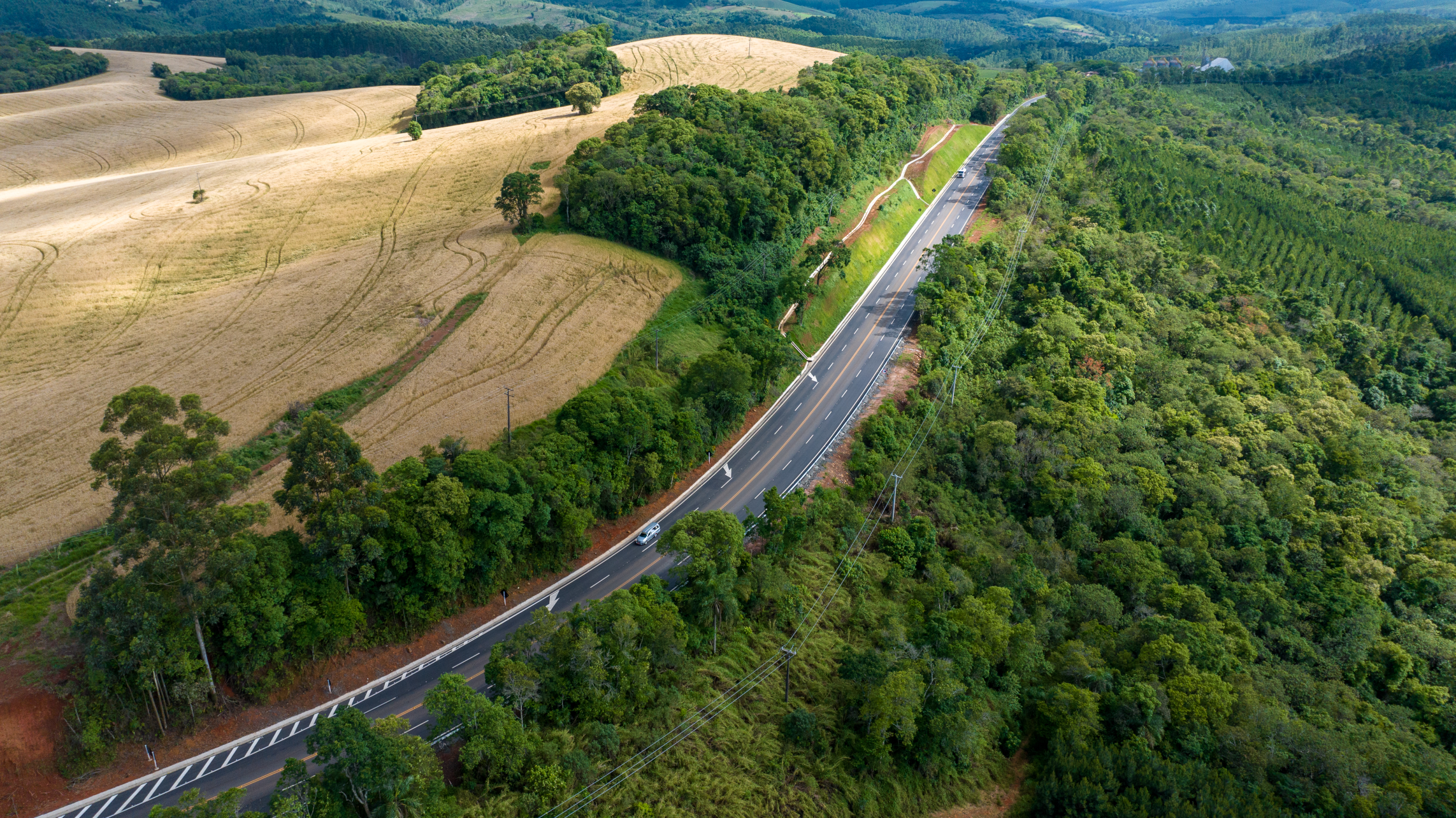 Novas terceiras faixas da PR-160 entre Telêmaco Borba e Imbaú