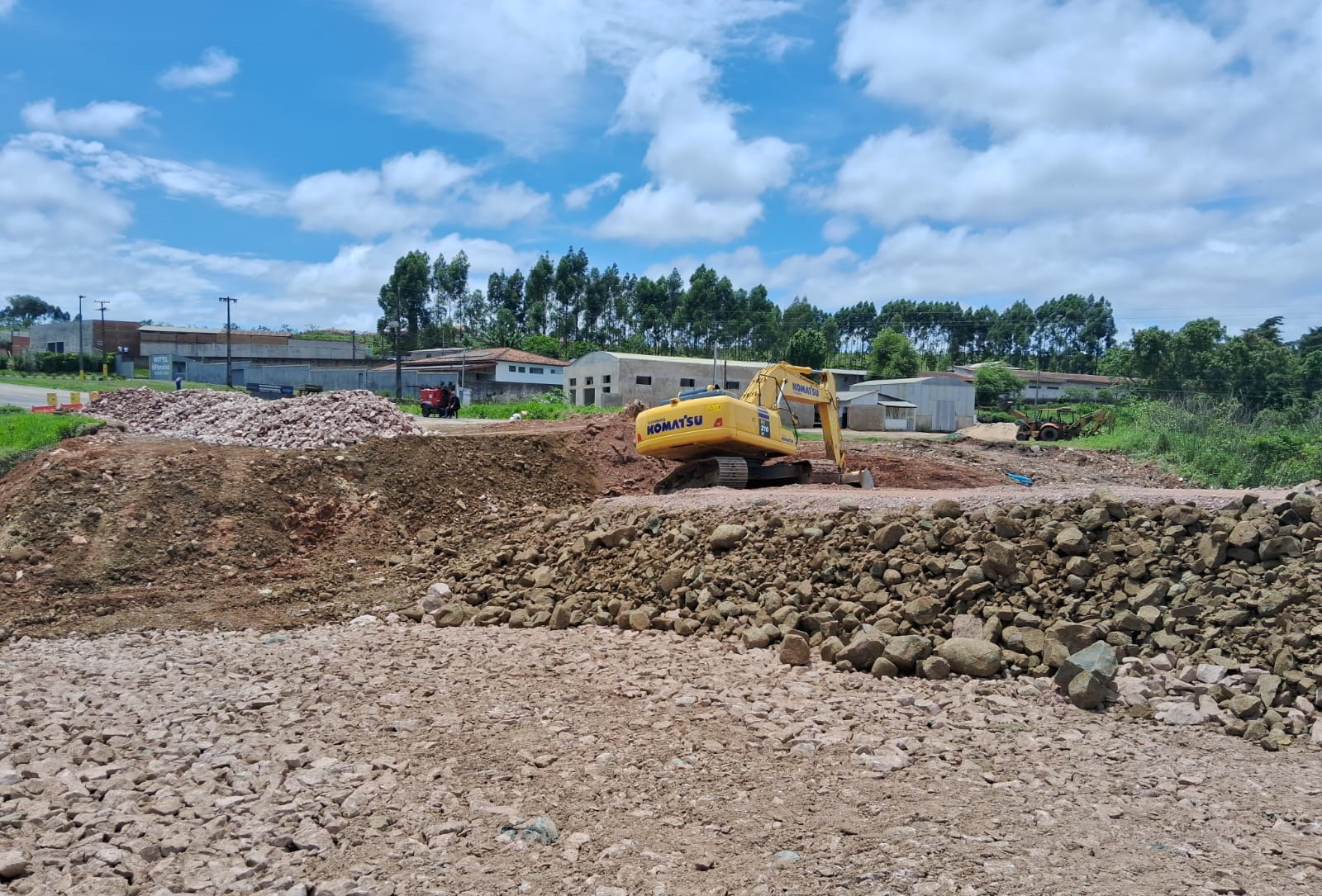 PR-151 em Jaguariaíva, trecho em obras