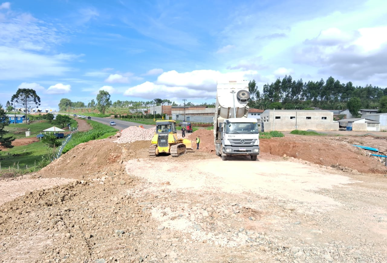 PR-151 em Jaguariaíva, trecho em obras