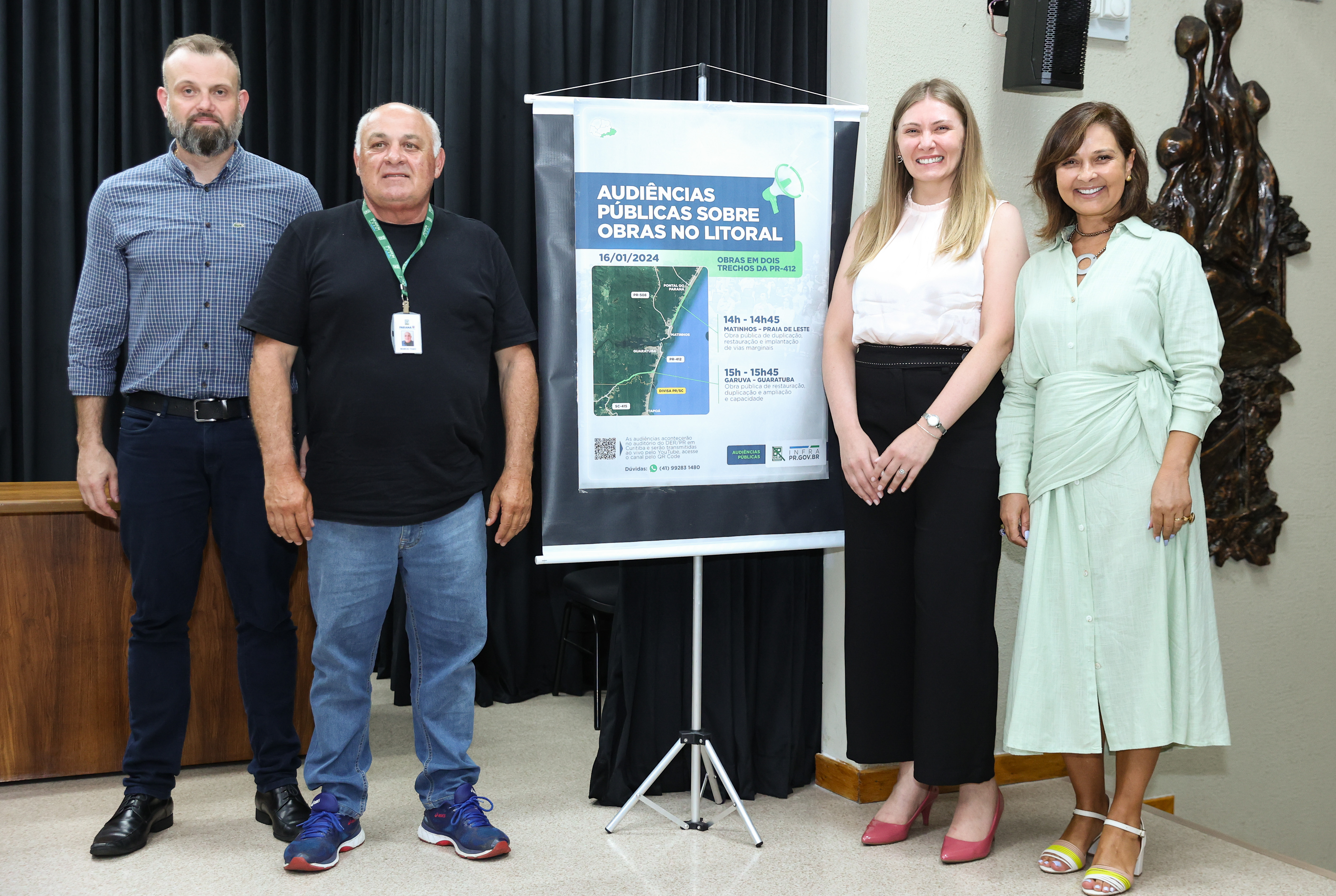Audiência pública sobre a duplicação da PR-412 entre Matinhos e Praia de Leste