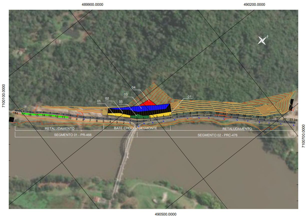 Mapa dos serviços previstos