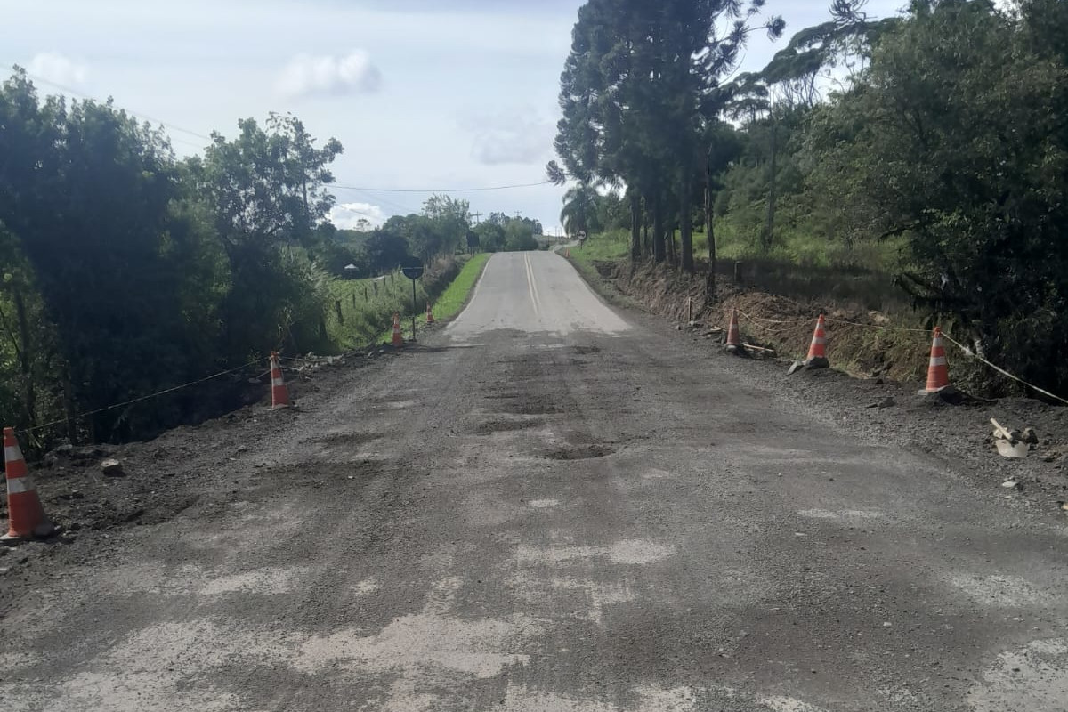 Local da obra no km 99 da PR-364