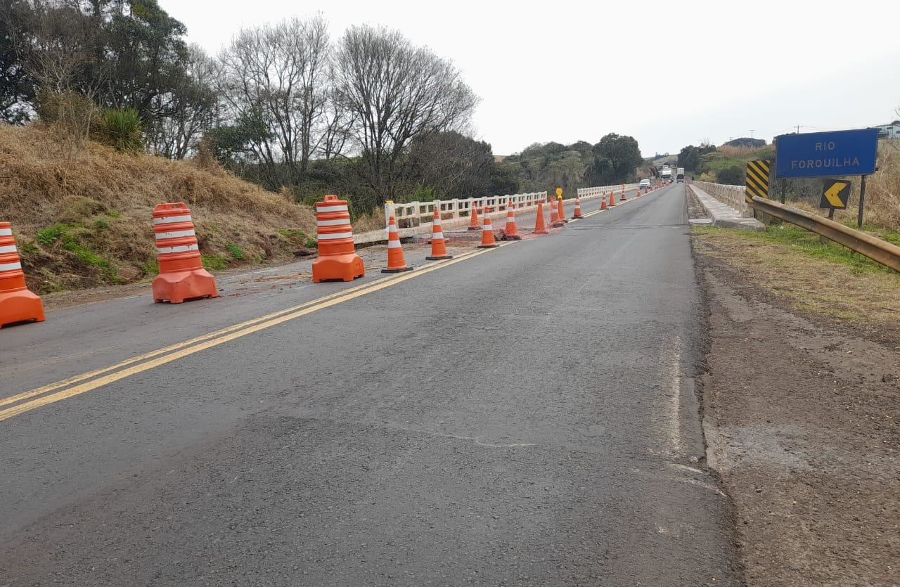 Conservação da ponte sobre o Rio Forquilha na PRC-280