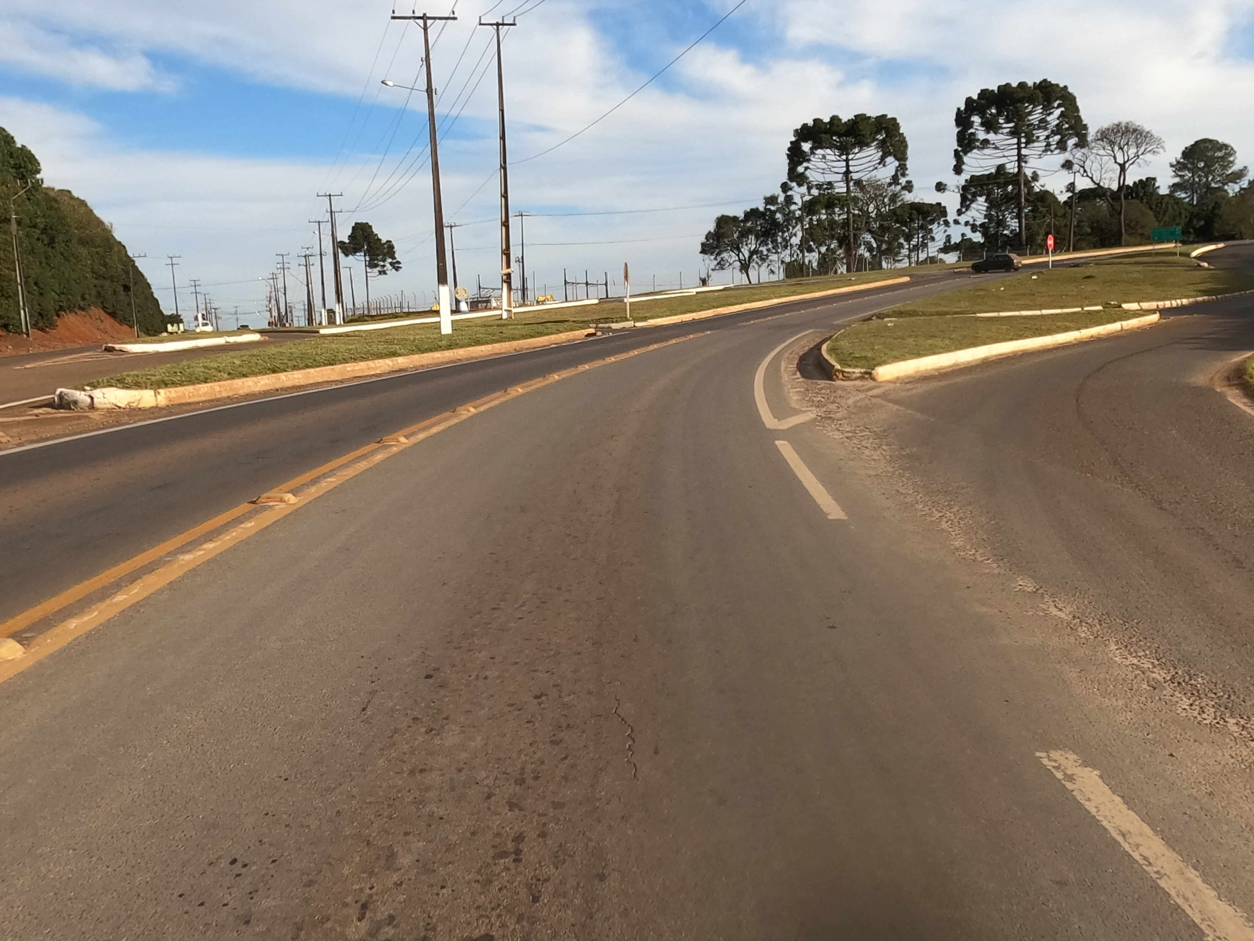 PRC-466 whitetopping Pitanga a Manoel Ribas - interseção de Pitanga