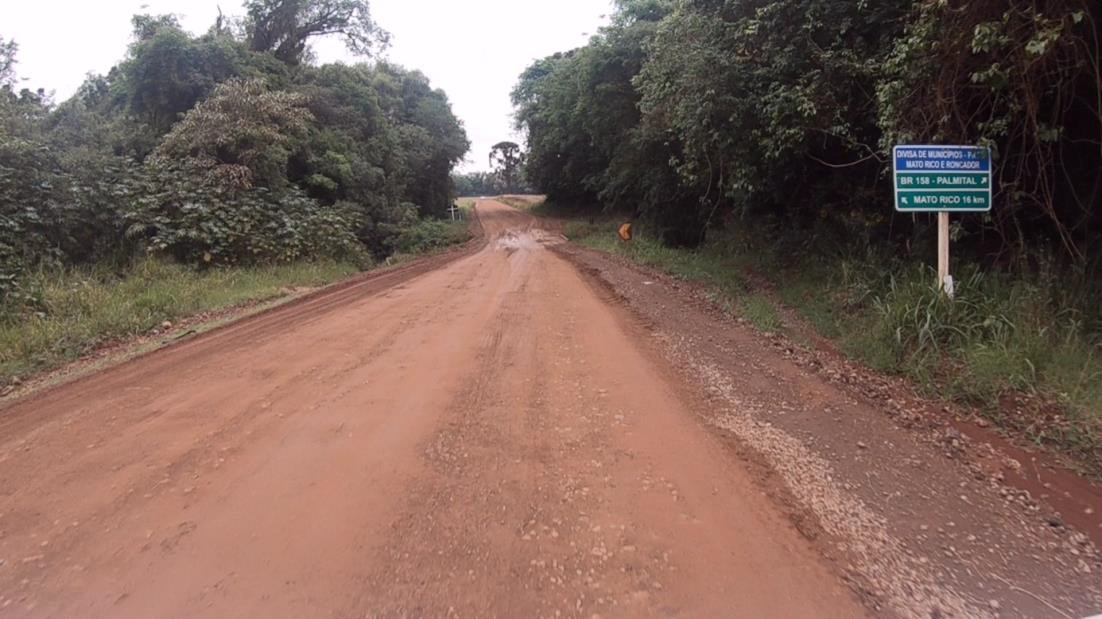 PR-239 entre Mato Rico e Roncador