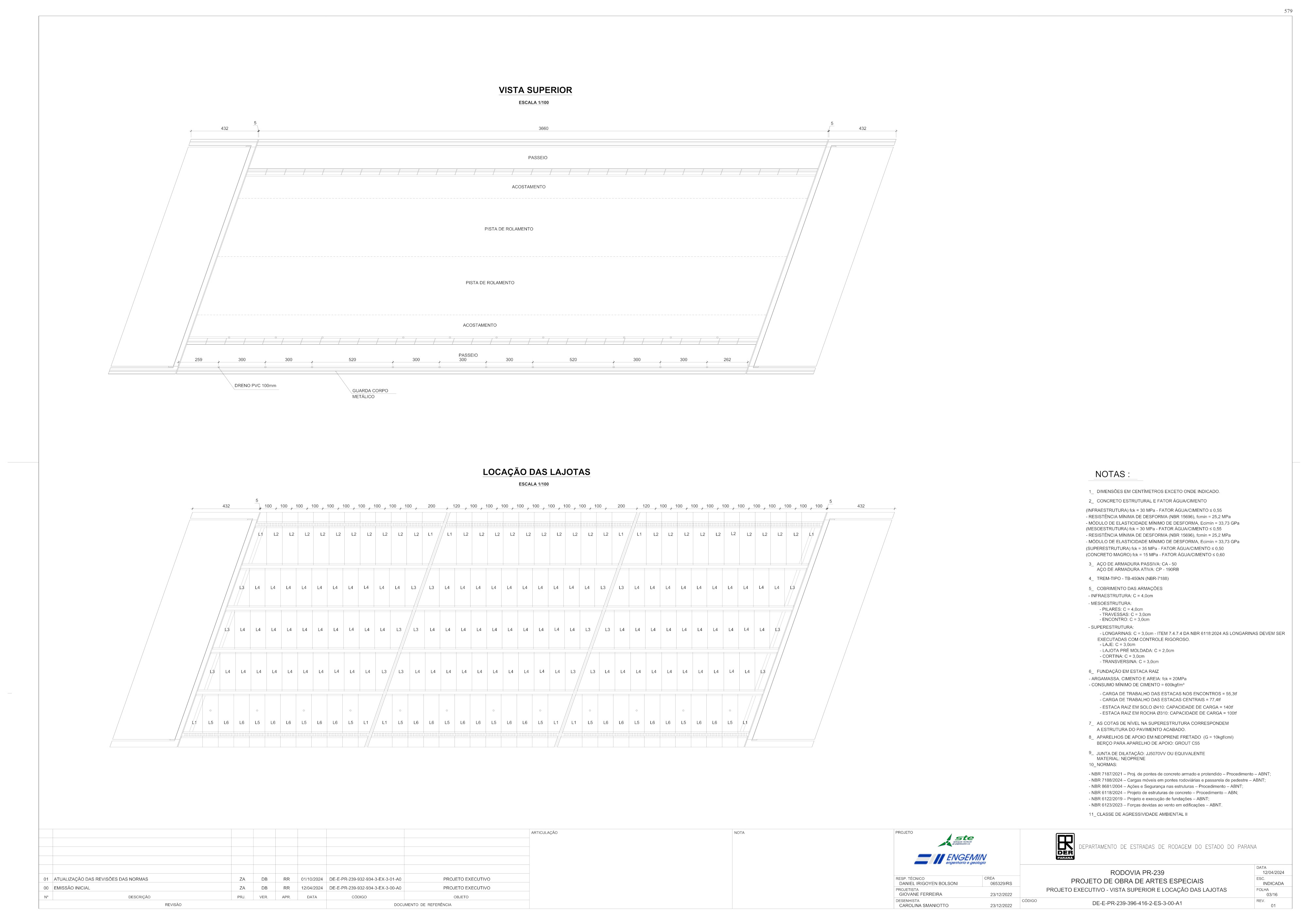 PR-239 página do projeto geométrico da nova ponte