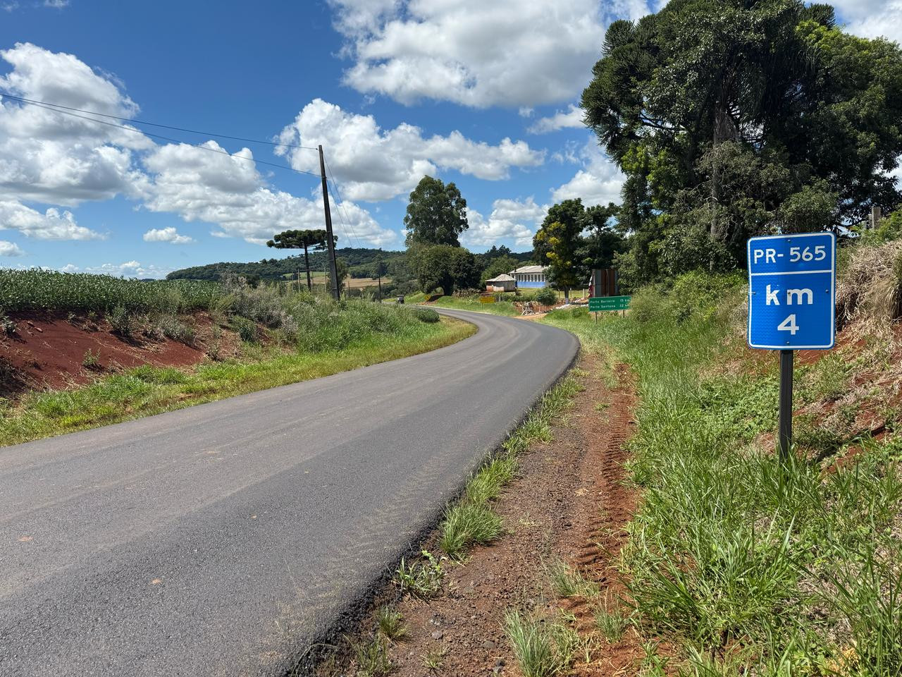 PR-565 conservação entre Laranjeiras do Sul e Porto Barreiro