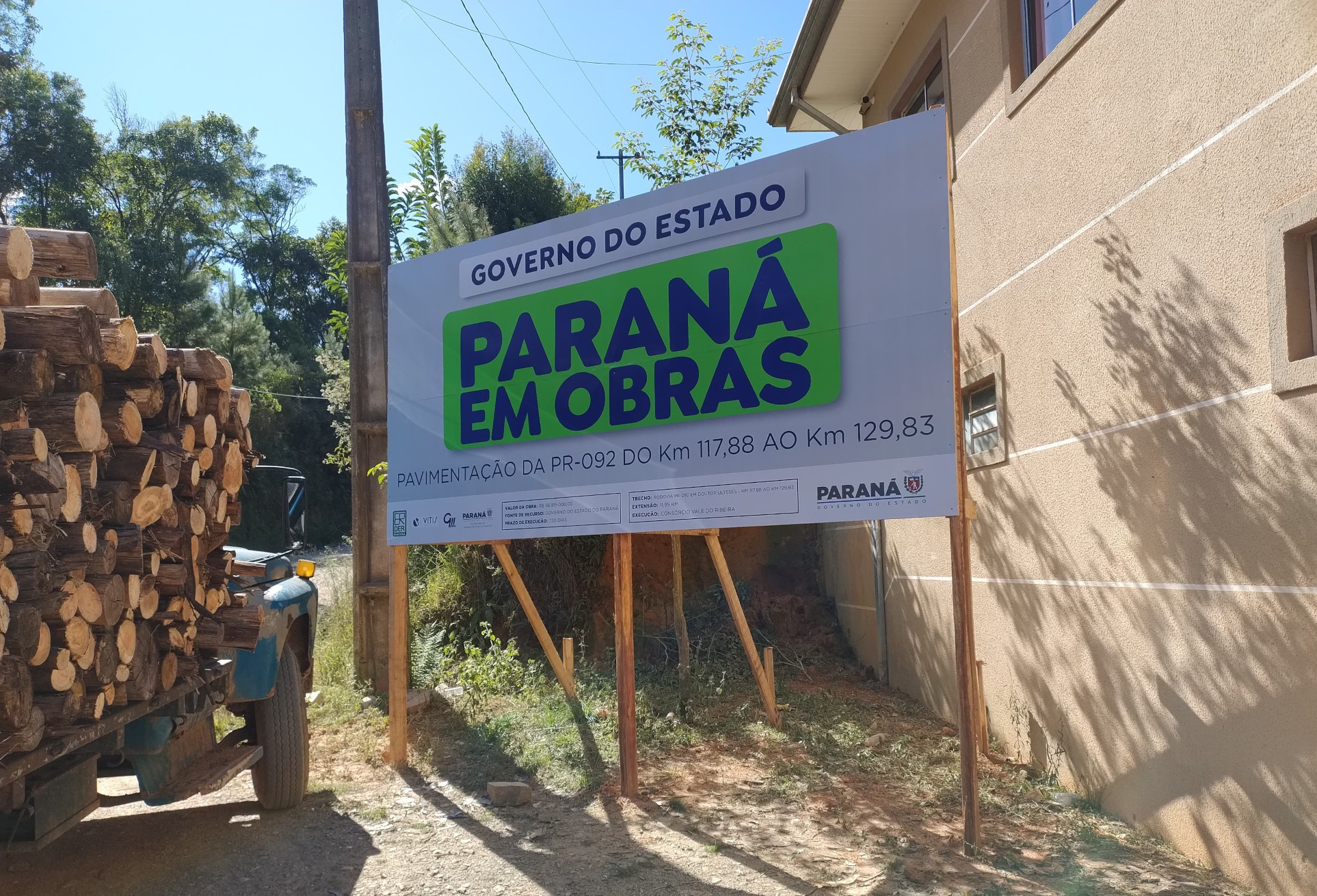 PR-092 em Doutor Ulysses, trecho que será pavimentado